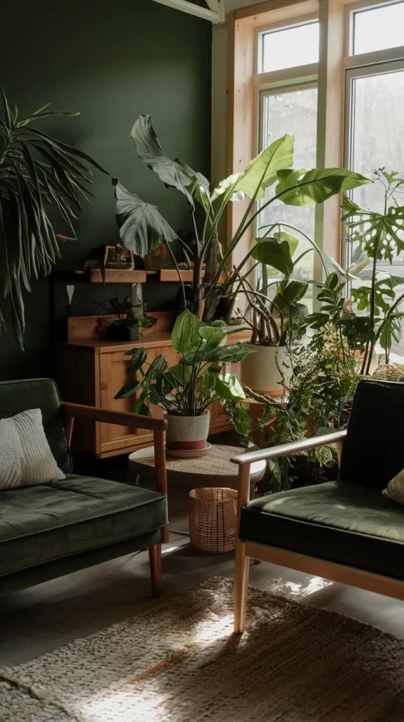 Dark Green Living Room Ideas