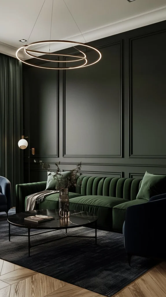 Dark Green Living Room Ideas