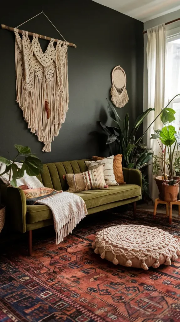 Dark Green Living Room Ideas