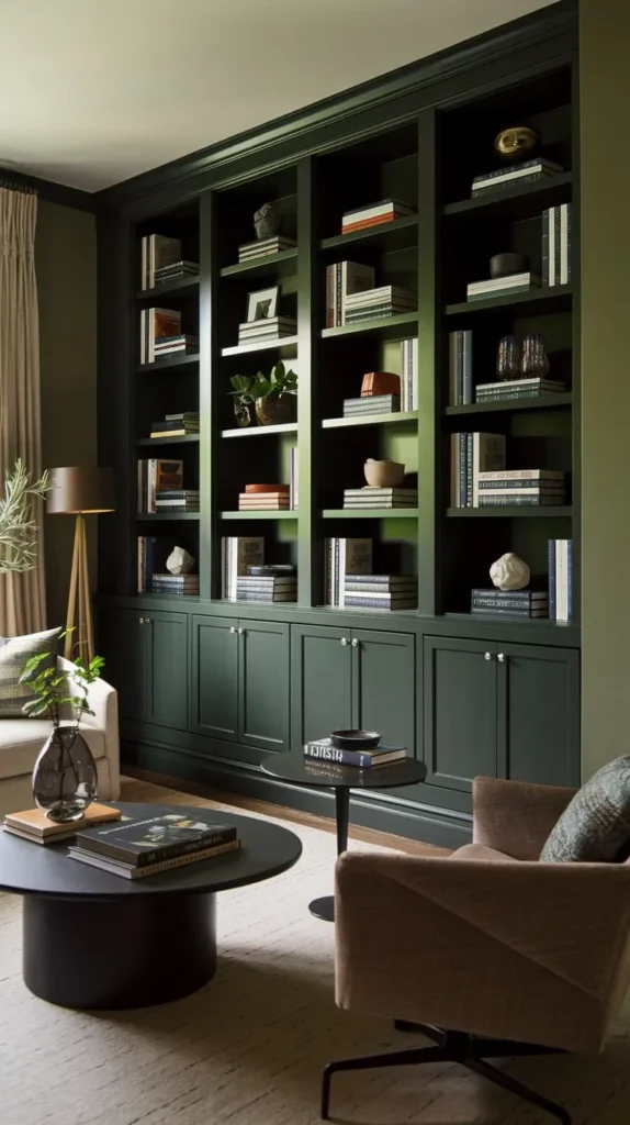 Dark Green Living Room Ideas