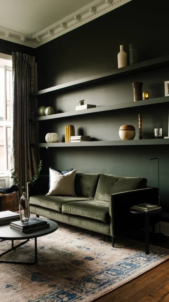 Dark Green Living Room Ideas