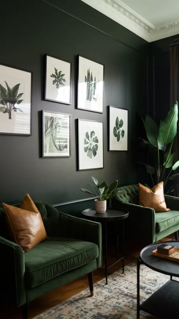 Dark Green Living Room Ideas