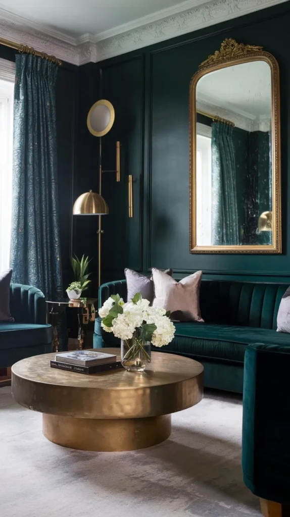 Dark Green Living Room Ideas