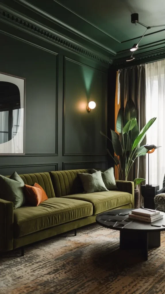Dark Green Living Room Ideas