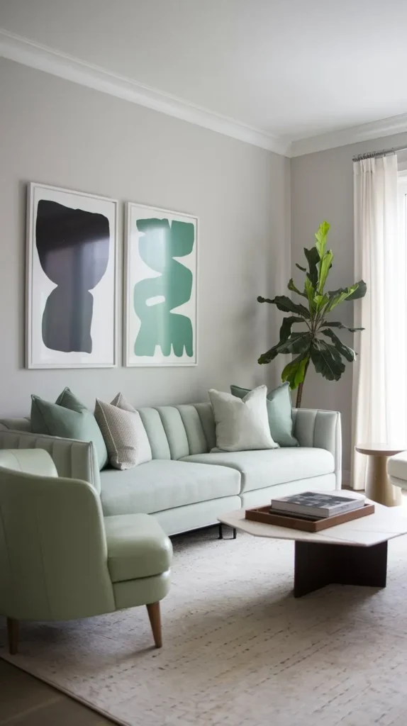 Green Living Room Decor Ideas