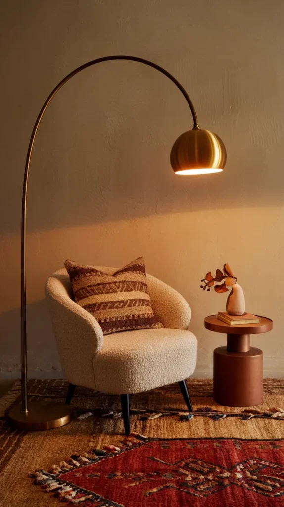 Boho Mid-Century Modern Living Room