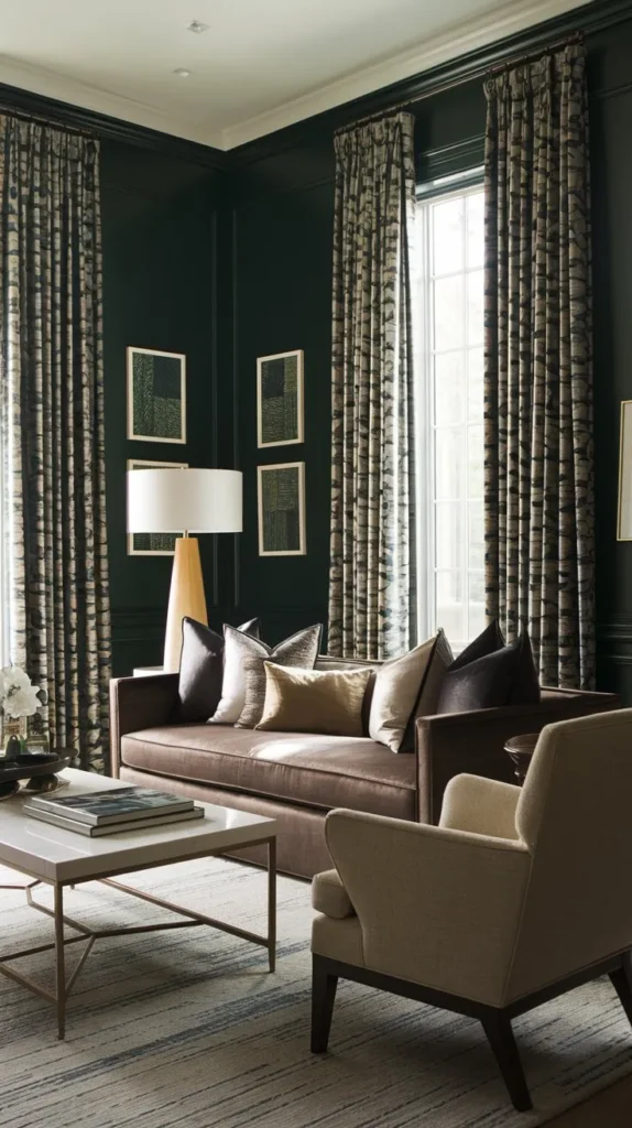 Dark Green Living Room Ideas
