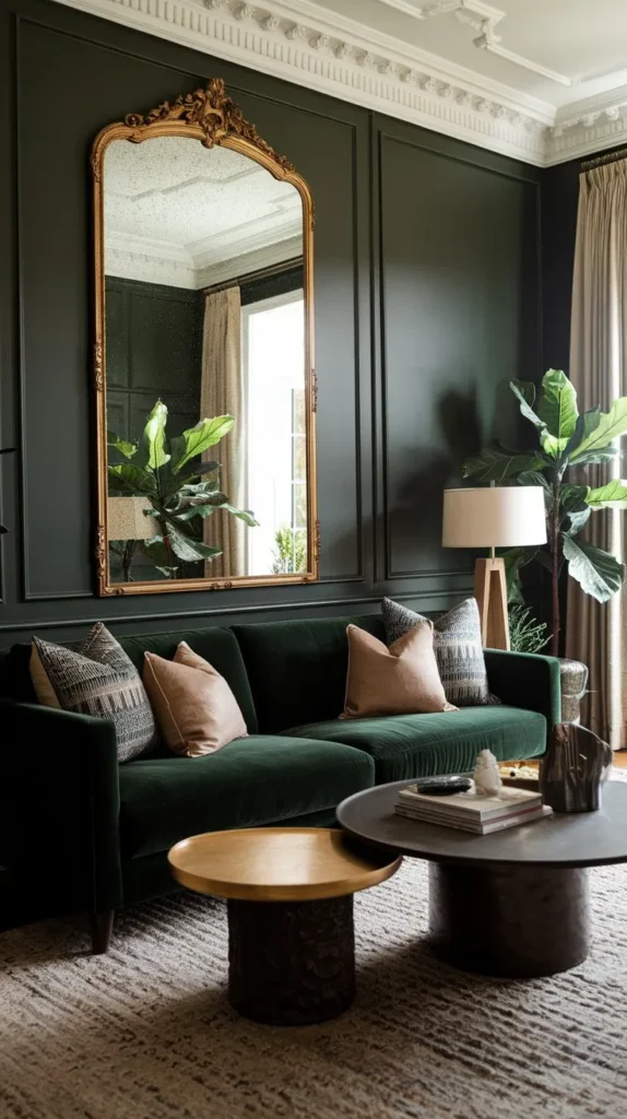 Dark Green Living Room Ideas