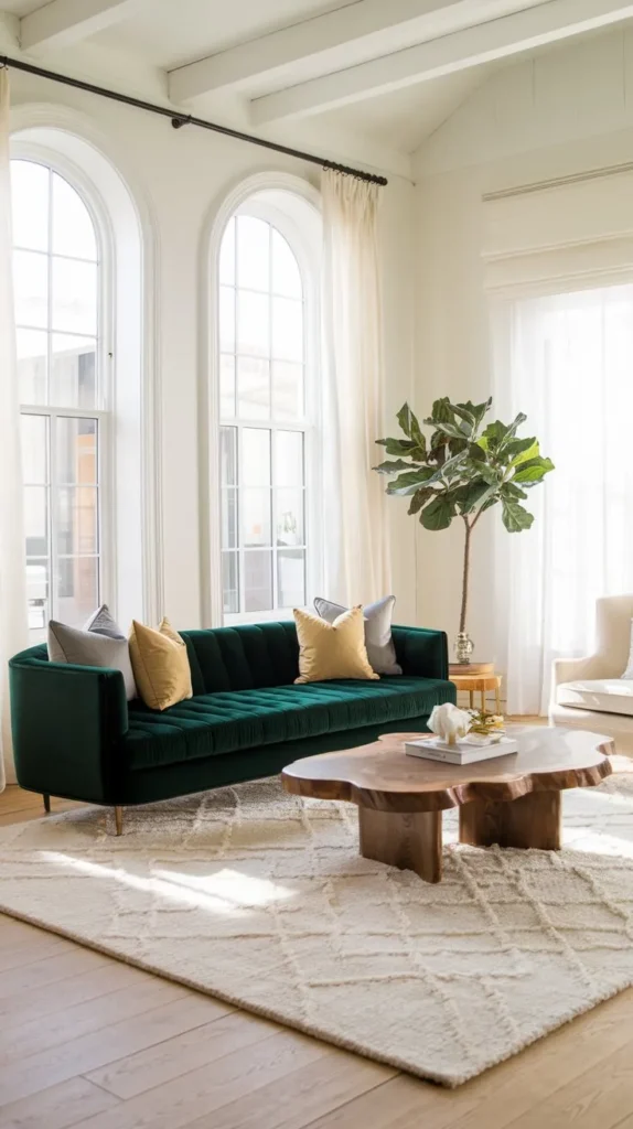 Dark Green Living Room Ideas